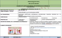 Planificación semanal Preparatoria – Primer trimestre con Inserciones Curriculares y DUA