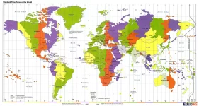 Mapa mundial de husos horarios para imprimir