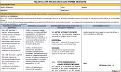 Planificación ECA 1ro BGU - Anual (3 Trimestres) | Archivo Docente