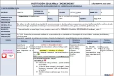 Planificación Inicial 4 Años - Semana 12: Mi Familia | Archivo Docente