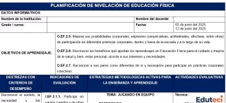 Planificación 2+2+2 Educación Física | Etapa de Nivelación [2025-2026]