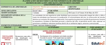 Planificación Semanal de Adaptación para Educación Inicial (3 y 4 Años) [2025-2026]